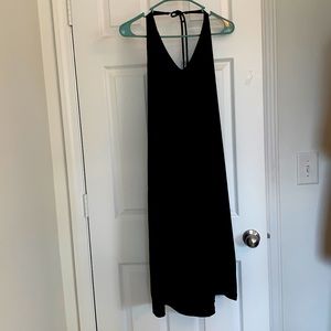 Black tie back dress.